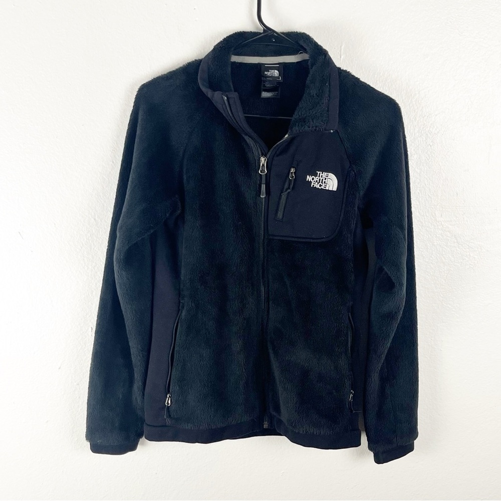 THE NORTH FACE Classic Black Full Zipper Fleece Jacket Size Small Outwear Cozy